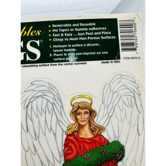 VTG Color-Clings Christmas Winter Holiday Static Cling Window Decorations 1996 - Picture 14 of 16